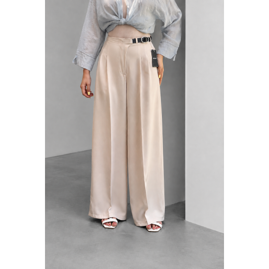 شلوار بگ پارچه ای کمربندی شلوار بگ پارچه ای کمربندی