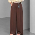 شلوار بگ پارچه ای کمربندی
