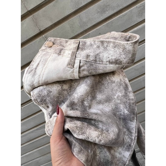 شلوار رگولار کتان نخی ابری شلوار رگولار کتان نخی ابری