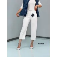 شلوار واید لایسل سفید