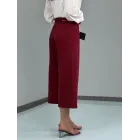 شلوار واید لایسل جکپات کمربنددار شلوار واید لایسل جکپات کمربنددار
