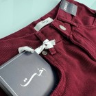 شلوار بوتکات لایسل زرشکی شلوار بوتکات لایسل زرشکی