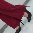 شلوار استریت لایسل زرشکی