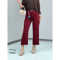 شلوار واید لایسل دمپاکات زرشکی