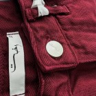 شلوار واید لایسل دمپاکات زرشکی
