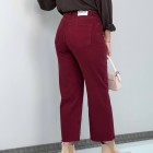 شلوار واید لایسل دمپاکات زرشکی