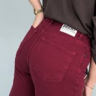 شلوار واید لایسل دمپاکات زرشکی
