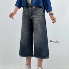 شلوار واید جین آبی شلوار واید جین آبی