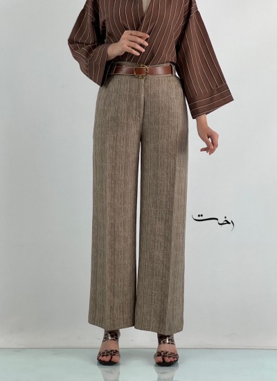 شلوار بگ لینن طرحدار شلوار بگ لینن طرحدار
