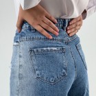 شلوار واید جین آبی شلوار واید جین آبی