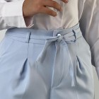 شلوار بگ پارچه ای کمربند دار شلوار بگ پارچه ای کمربند دار