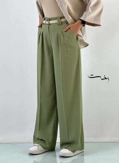 شلوار بگ پارچه ای میله ای شلوار بگ پارچه ای میله ای