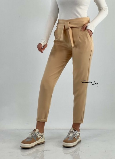 شلوار پارچه ای مام فیت پاپیونی