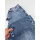 شلوار واید جین جکپات آبی ویستا شلوار واید جین جکپات آبی ویستا