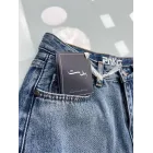 شلوار واید جین جکپات آبی ویستا شلوار واید جین جکپات آبی ویستا
