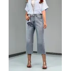 شلوار واید جین جکپات آبی ویستا شلوار واید جین جکپات آبی ویستا