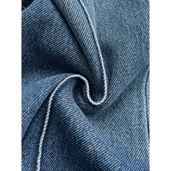 شلوار واید جین جکپات آبی ژوانا شلوار واید جین جکپات آبی ژوانا