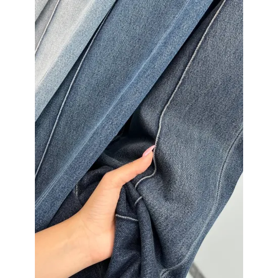 شلوار واید جین جکپات آبی ژوانا شلوار واید جین جکپات آبی ژوانا