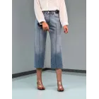 شلوار واید جین جکپات آبی ژوانا شلوار واید جین جکپات آبی ژوانا