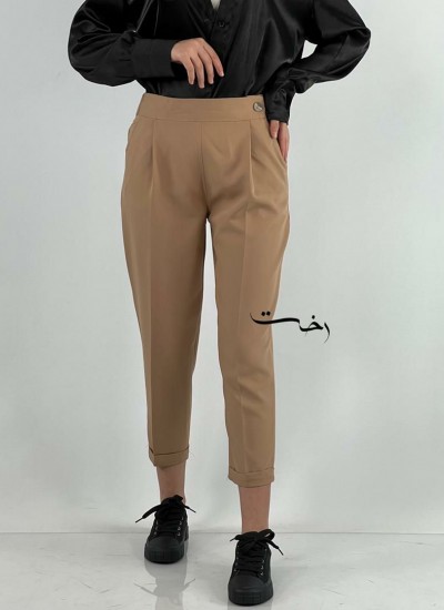 شلوار مام استایل کمر دکمه دار