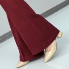 شلوار بوتکات جین زرشکی لیور شلوار بوتکات جین زرشکی لیور