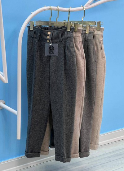 شلوار مام استایل فوتر سه دکمه شلوار مام استایل فوتر سه دکمه