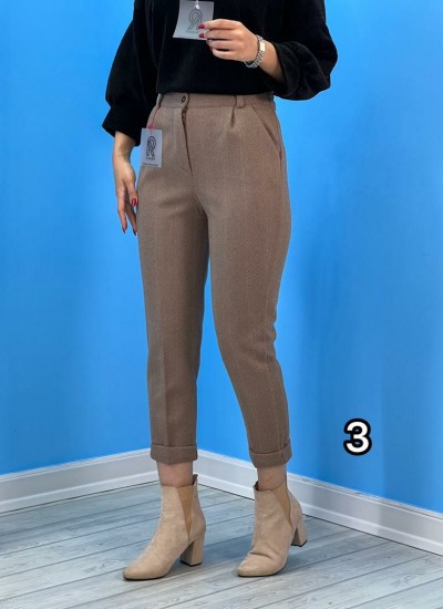 شلوار مام فیت فوتر طرحدار