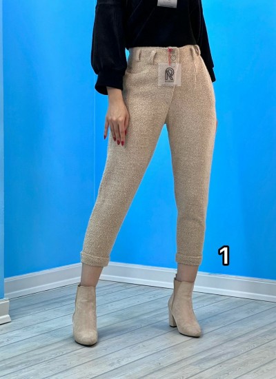 شلوار مام فیت لمزور سه دکمه