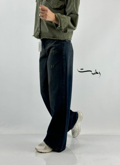 شلوار سوپر بگ جین آبی شلوار سوپر بگ جین آبی