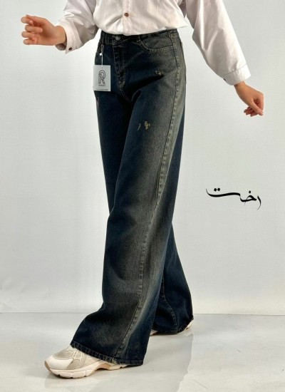 شلوار سوپر بگ جین آبی شلوار سوپر بگ جین آبی