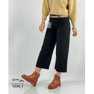 شلوار واید کتان مشکی شلوار واید کتان مشکی