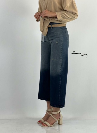 شلوار واید جین آبی شلوار واید جین آبی