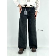 شلوار بگ جین ذغالی شلوار بگ جین ذغالی