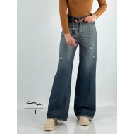 شلوار بگ جین آبی شلوار بگ جین آبی