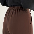 شلوار نیم بگ پارچه ای ساسوندار شلوار نیم بگ پارچه ای ساسوندار