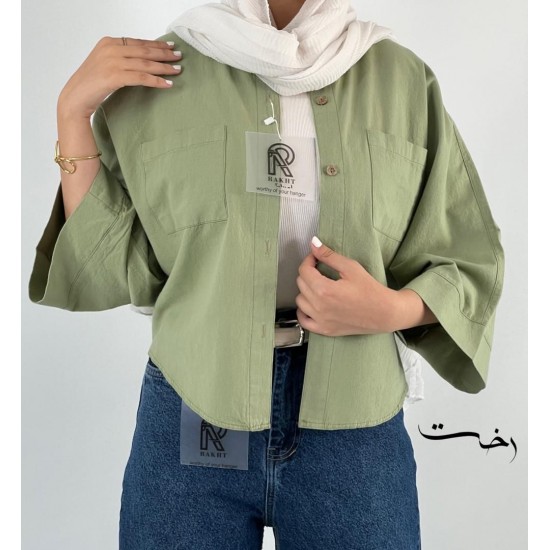 شومیز لینن باکسی رنگی شومیز لینن باکسی رنگی