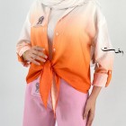 شومیز آبرنگی گره ای شومیز آبرنگی گره ای