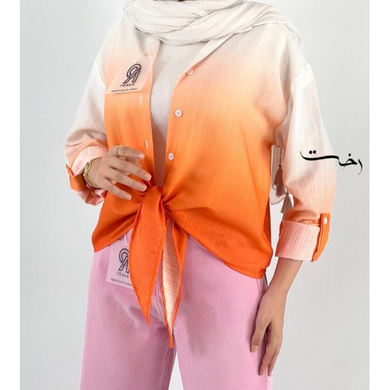 شومیز آبرنگی گره ای شومیز آبرنگی گره ای