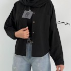 شومیز لینن باکسی رنگی