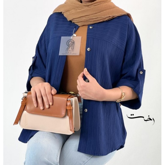 شومیز شانتون رنگی