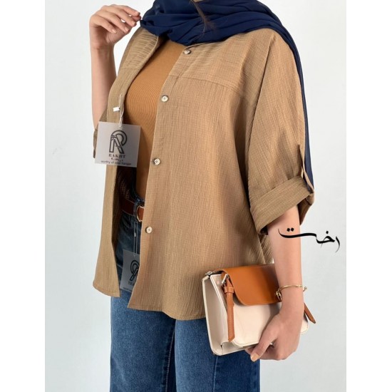 شومیز شانتون رنگی