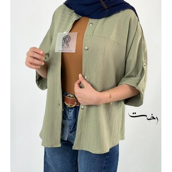 شومیز شانتون رنگی