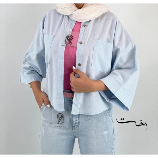 شومیز لینن باکسی رنگی شومیز لینن باکسی رنگی