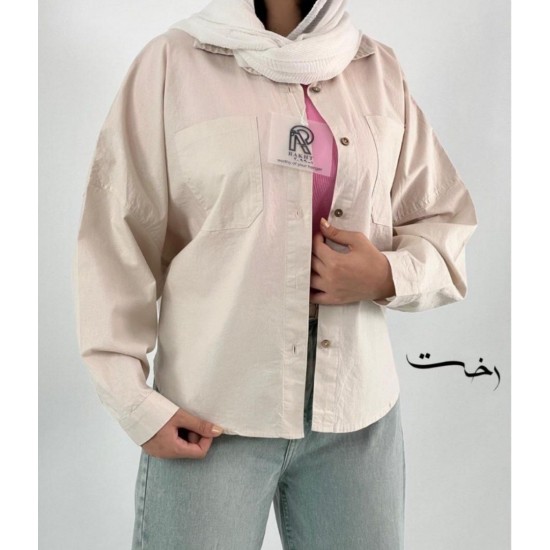 شومیز لینن باکسی شومیز لینن باکسی