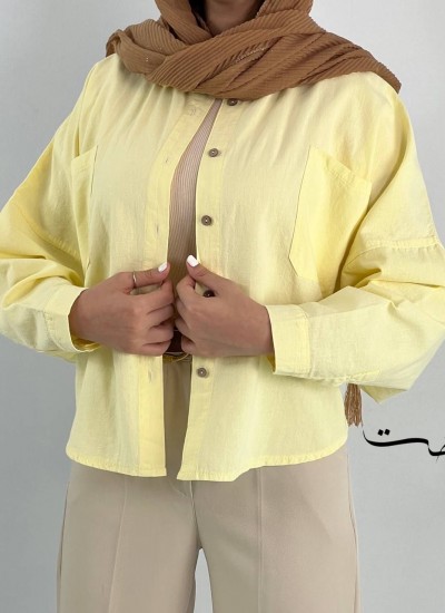 شومیز لینن باکسی