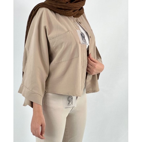 شومیز لینن باکسی