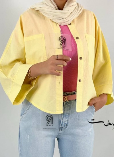 شومیز لینن باکسی