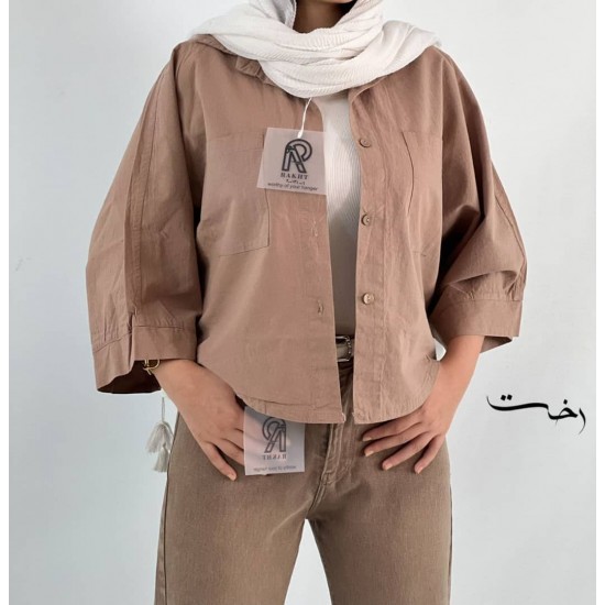 شومیز لینن باکسی