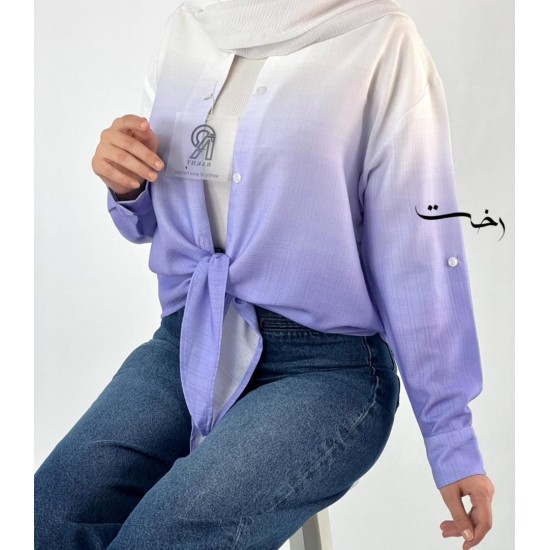 شومیز آبرنگی گره ای شومیز آبرنگی گره ای