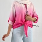 شومیز آبرنگی گره ای شومیز آبرنگی گره ای
